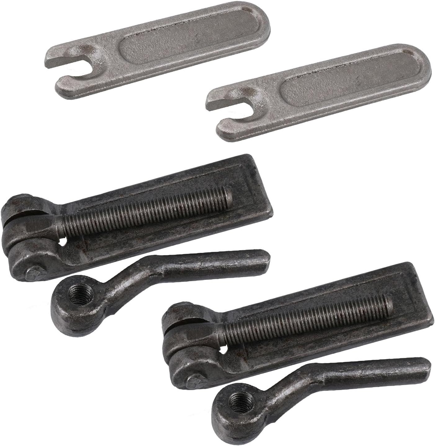 2 PK M12 Threaded Ramp Fasteners & Plates for Trailer Truck Tailgate Body Catch