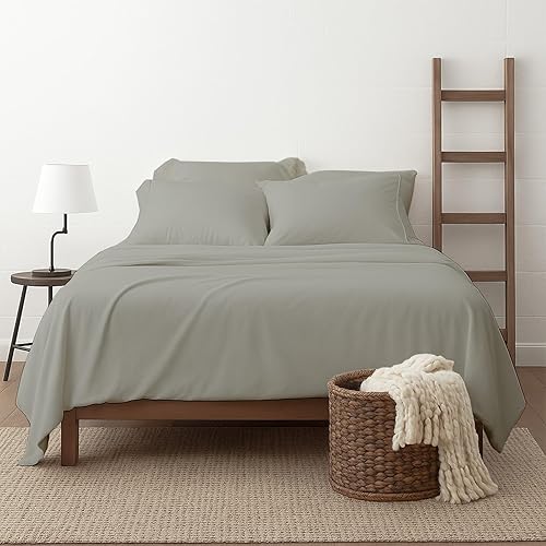 Juego de sábanas tamaño Queen, juego de 6 piezas, bolsillos extraprofundos, sábanas de 600 hilos, 100% algodón egipcio, color gris claro, sábanas Juego de sábanas tamaño Queen, juego de 6 piezas, bolsillos extraprofundos, sábanas de 600 hilos, 100% algodón egipcio, color gris claro, sábanas