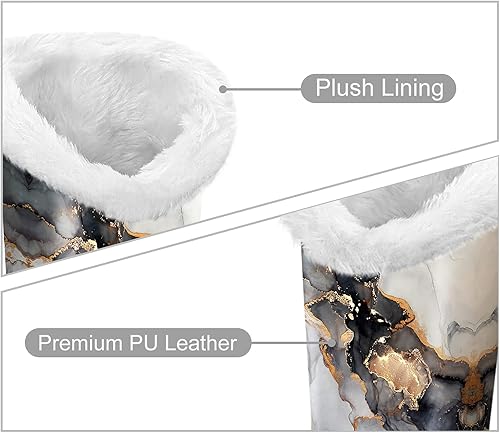 Miniatura 21 de Fintie Soporte para anteojos forrado de felpa con base magnética, estuche de cuero vegano prémium para lentes