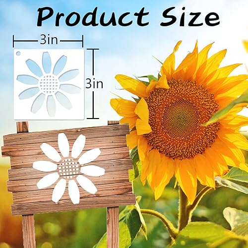 Miniatura 9 de 100 plantillas de Navidad, plantillas pequeñas reutilizables de 3 x 3 pulgadas, plantillas navideñas para pintar en rodajas de madera, manualidades