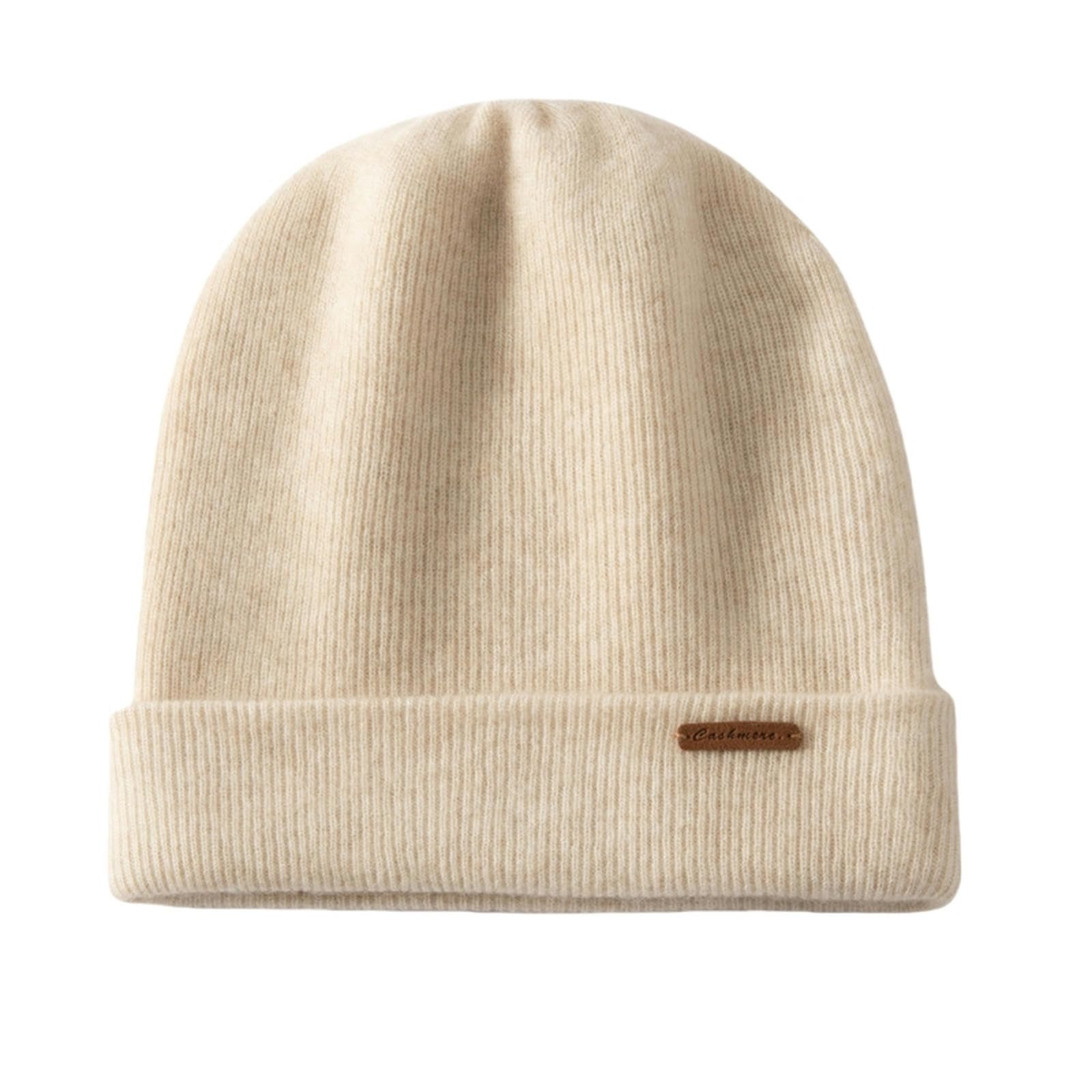 Gorro Invierno Mujer Frijoles Neutros, Sombreros De Punto De Lana Suaves Y Ligeros, Volantes para Mantenerse Calientes Y A Prueba De Viento, Frijoles-Gris-Código Medio