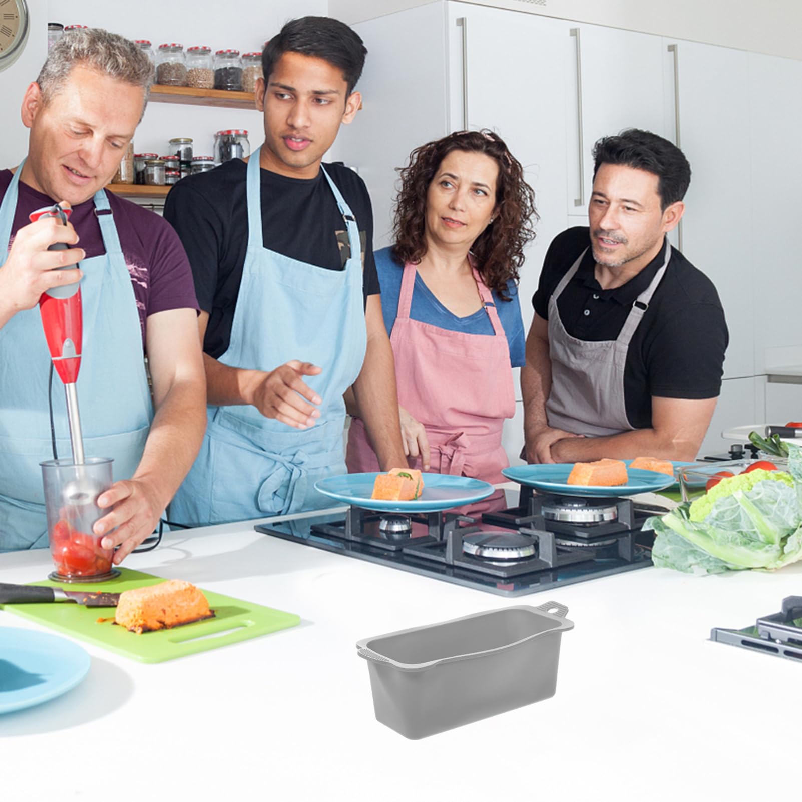 STOBAZA Catcher Grease Cup Liners Oil Drip Pan Silicone Liner Set for Grill Accessories