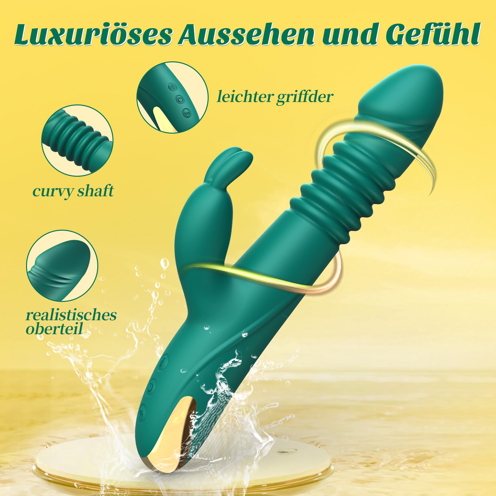 Vibrazione per le donne vibratore di spinta, Dildo Sex Toys per le donne Giocattoli del sesso di coppia Set di vibratori per le donne Clitoride Solo, G Spot Rabbit Vibratore