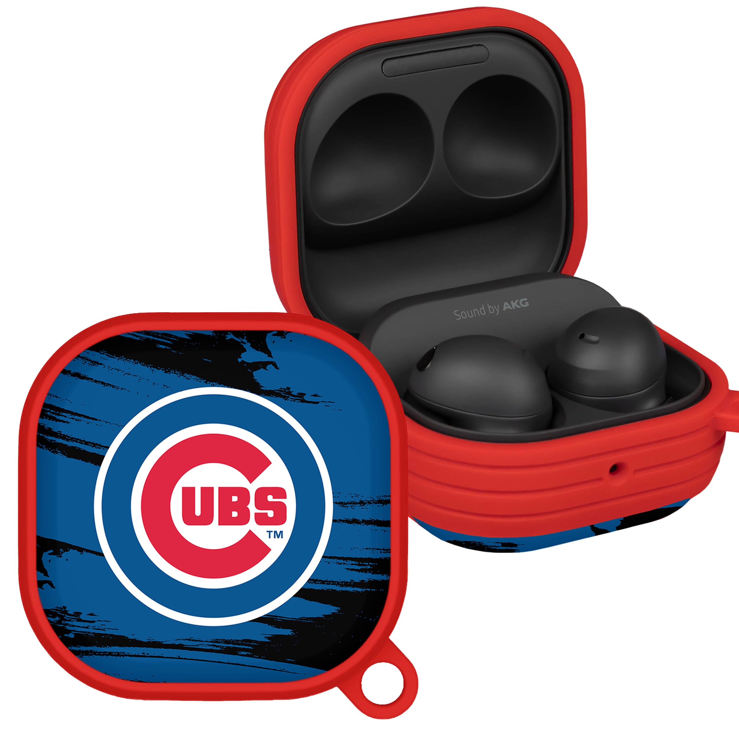 Game Time Chicago Cubs Paint HDX Case Cover Compatible with Samsung Galaxy Buds Pro & Buds Live