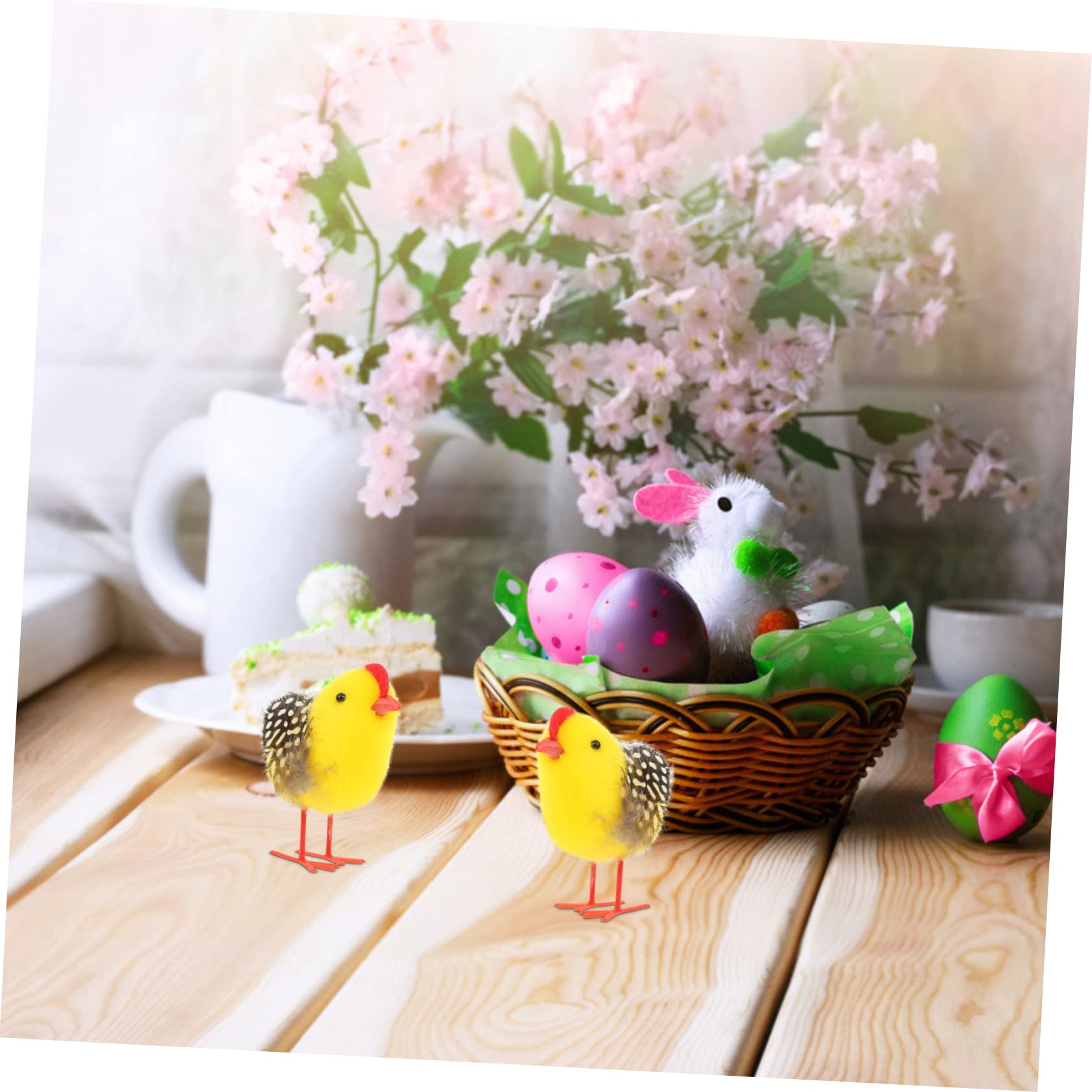 Abaodam 30pezzi Decorazione Pasquale Peluche Di Chicchi Gialli Per Eventi Festivi Ornamenti Da Scrivania Per Feste Di Pasqua e Decorazioni Per La Casa