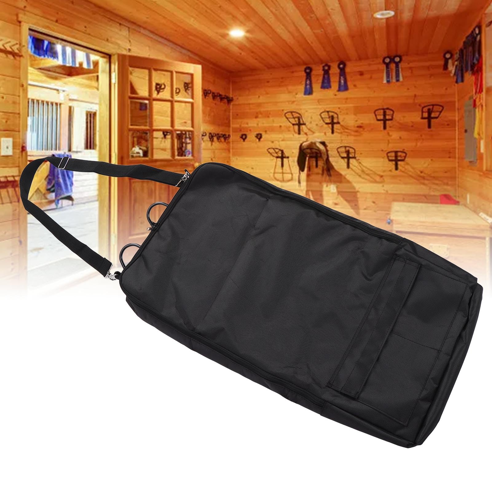 Sac De Transport équestre Pour Bride - Noir - 38x7.6x66 Cm - Neuf