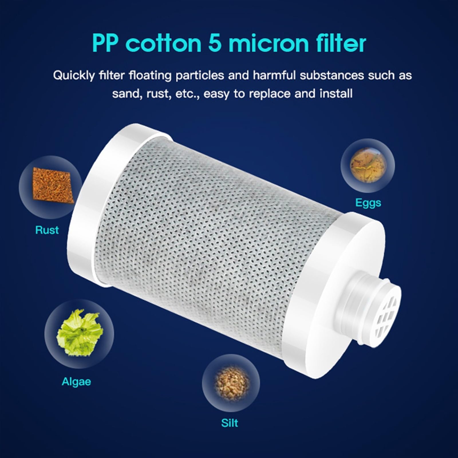 Purificador de salida Universal, filtro de ducha de carbón activado, filtro de ducha, grifo, purificación de calentador de agua, 1 ud.(W1 carbon filter)