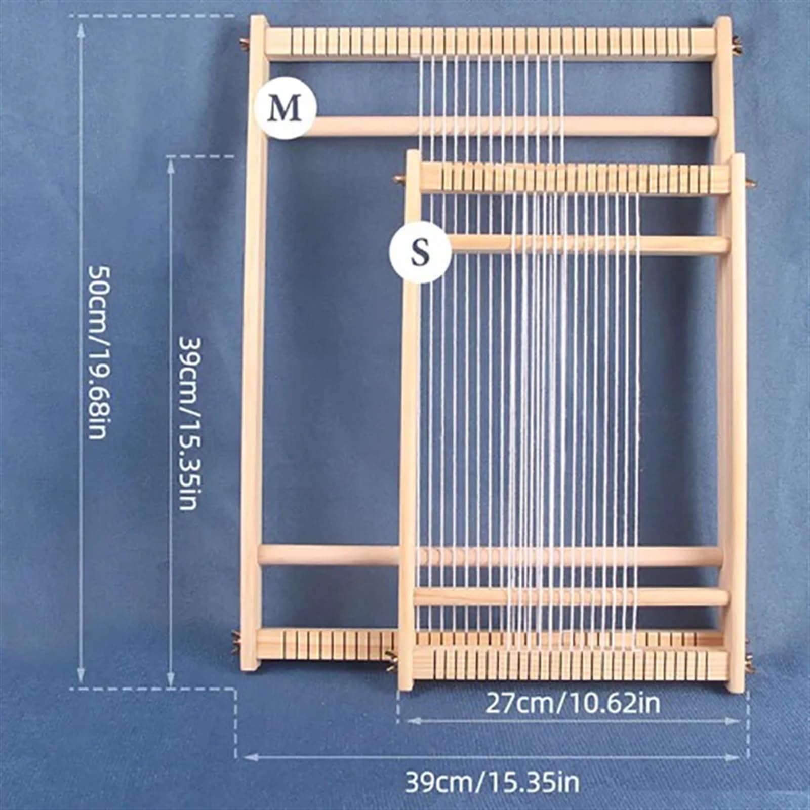 Webrahmen für Anfänger Holz Multi-Craft Webstuhl Kette große Rahmen Heddle Bar Weave Textile Board Weaver Tapisserie Anfänger