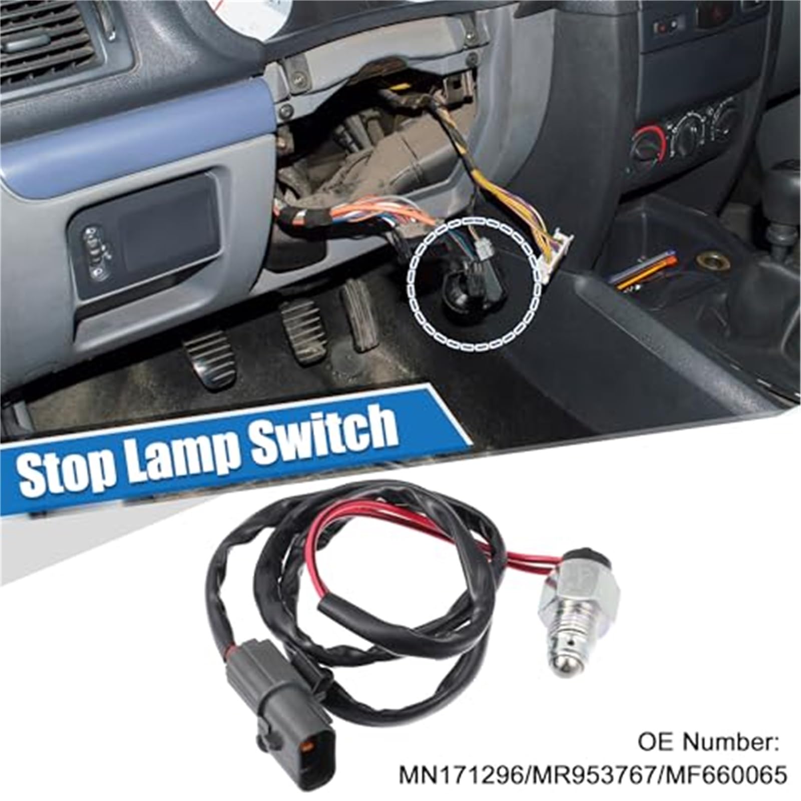 Interruptor de luz freno, for Mitsubishi, Montero Sport 01-03 No.MN171296 Unidad de activación de luz de pedal