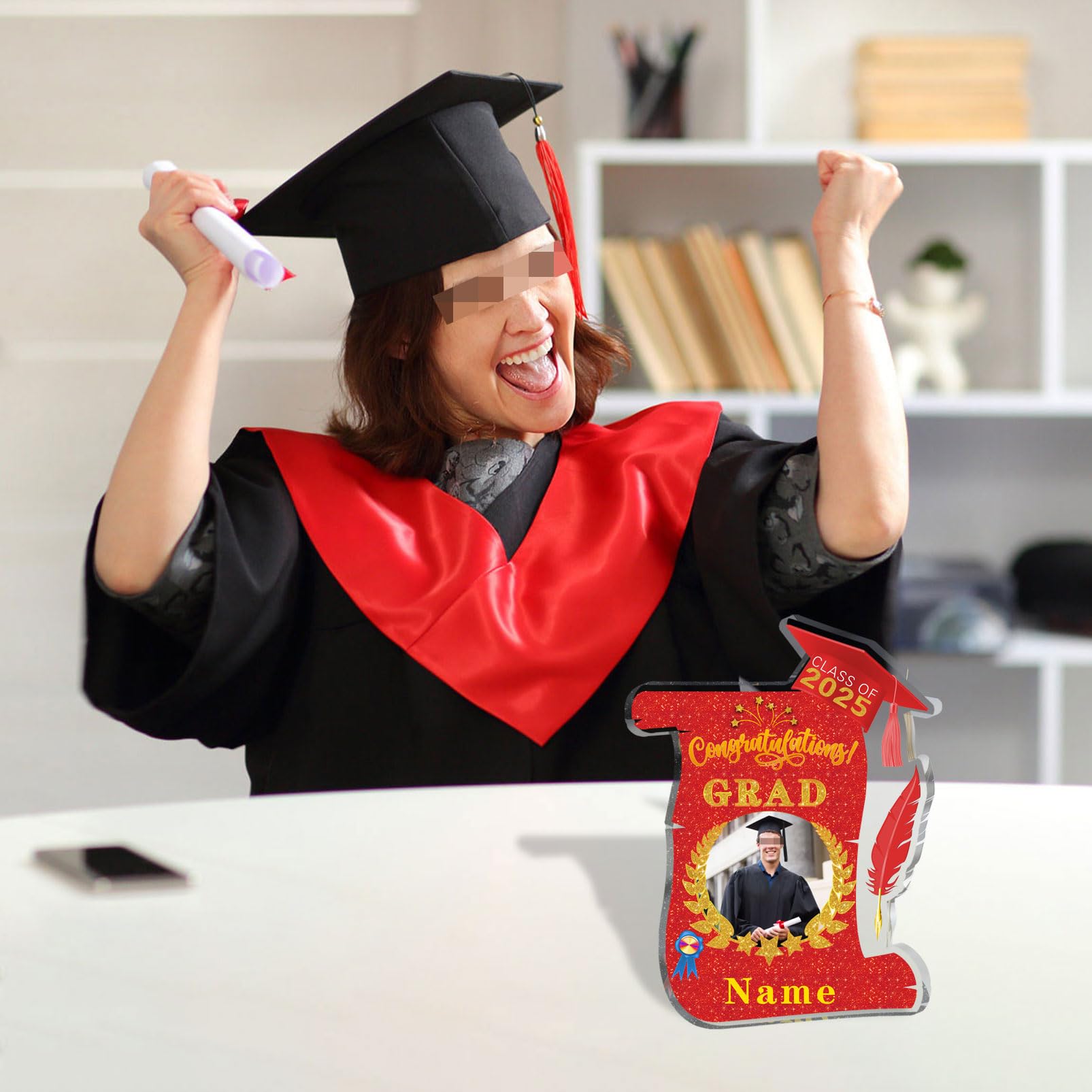 Snapklik.com : Discodes Personalized Graduation Gift Class Of 2025 Desk ...