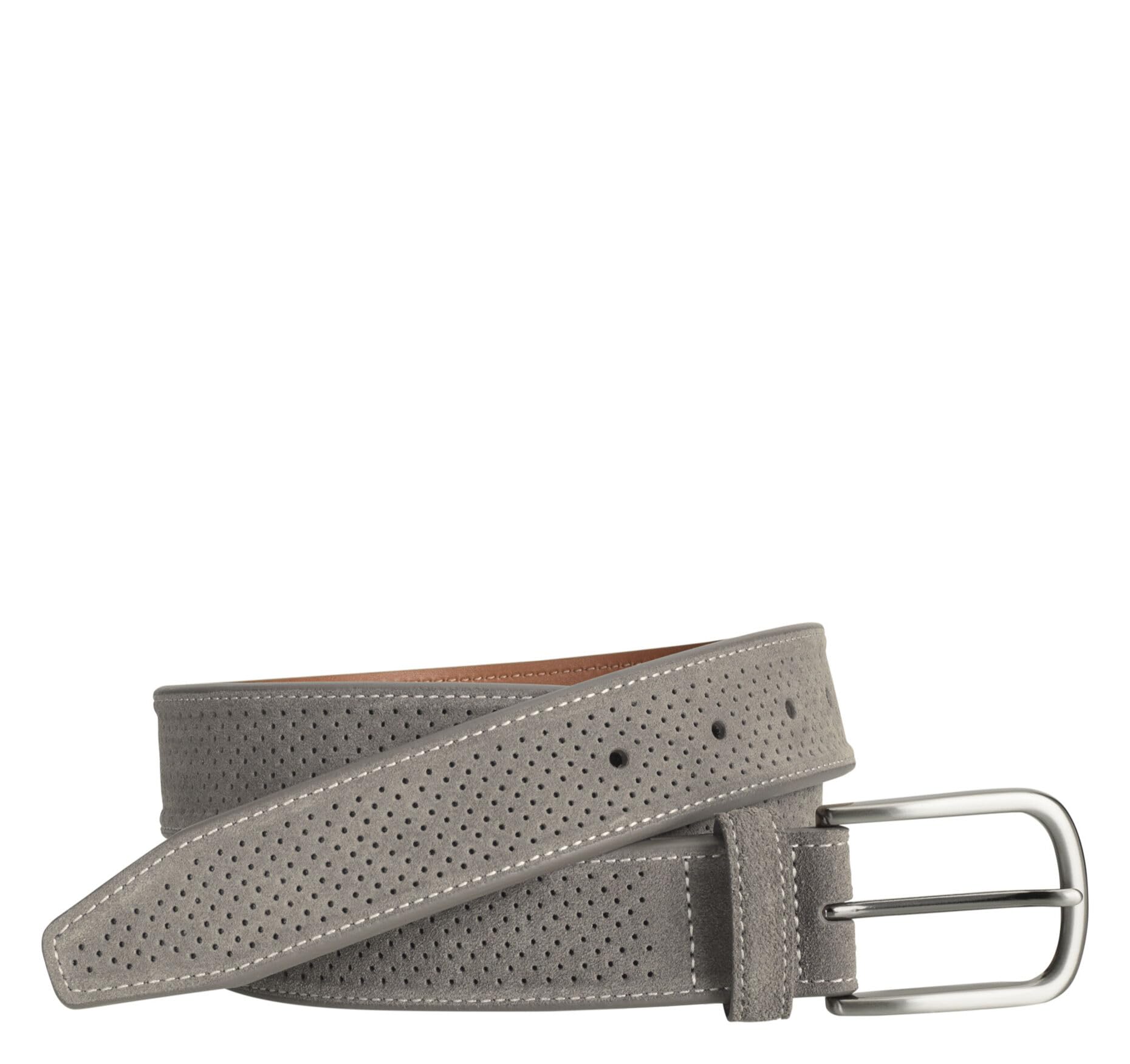 Johnston & Murphy Men's Perfed Suede Belt