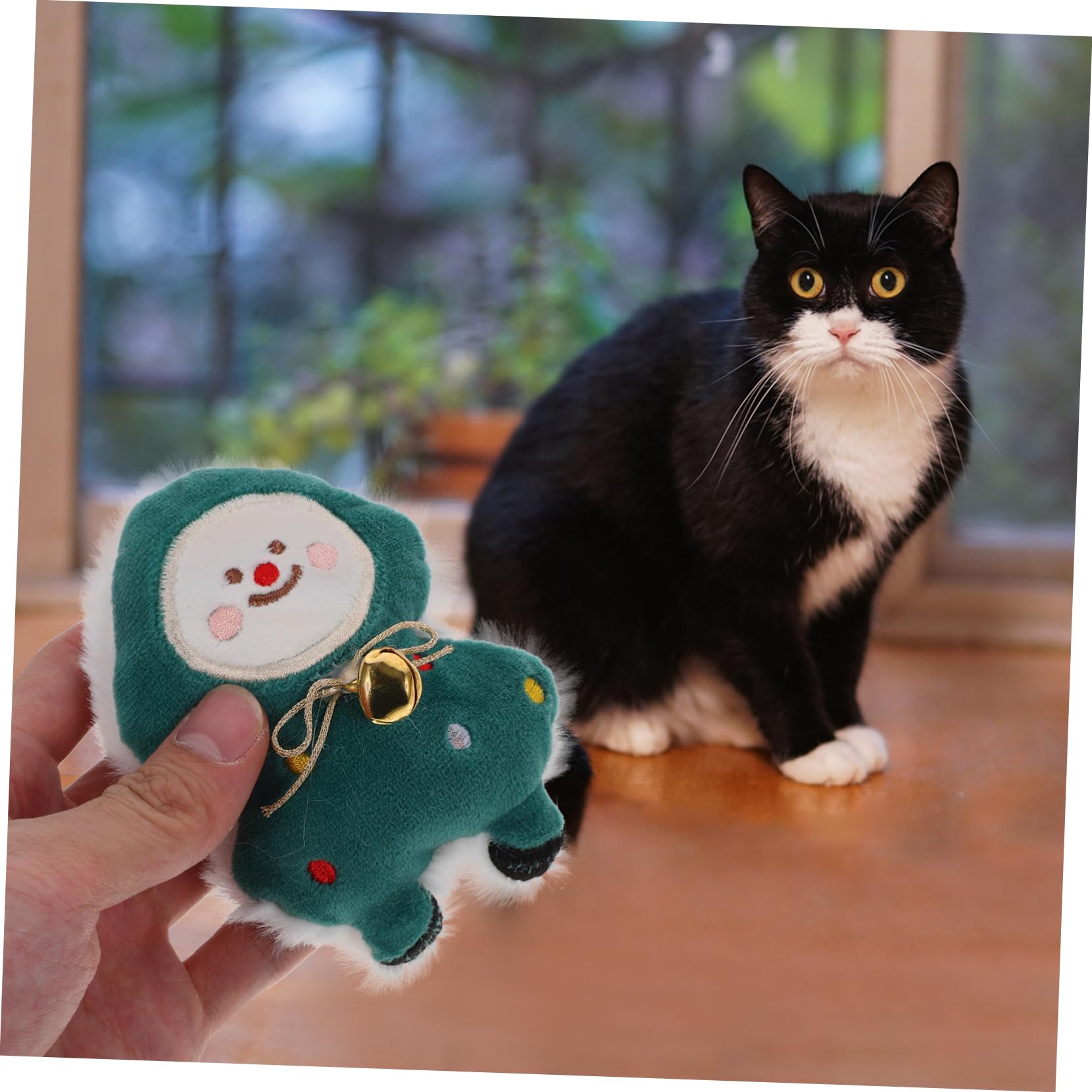HANABASS 16pièces Jouets Peluche pour Chat Jouets à Mâcher Herbe à Chat pour Noël Interactifs Et Amusants pour Chaton