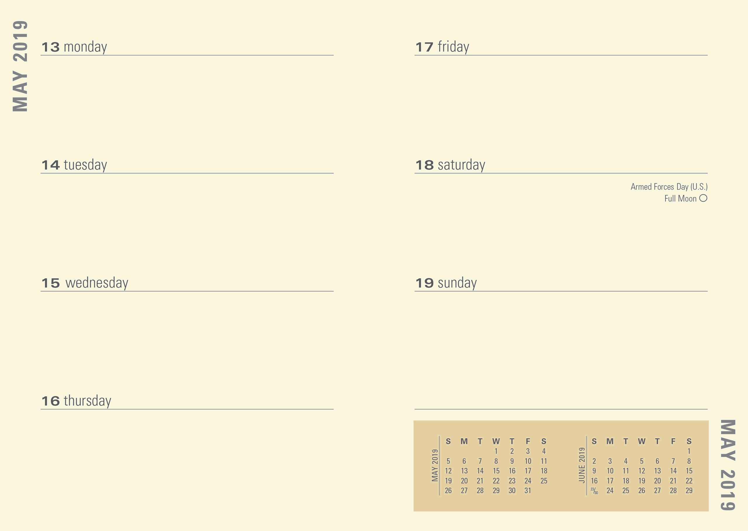 2019 Sugar Skulls Weekly Planner (16-Month Engagement Calendar, Diary) - Image 3