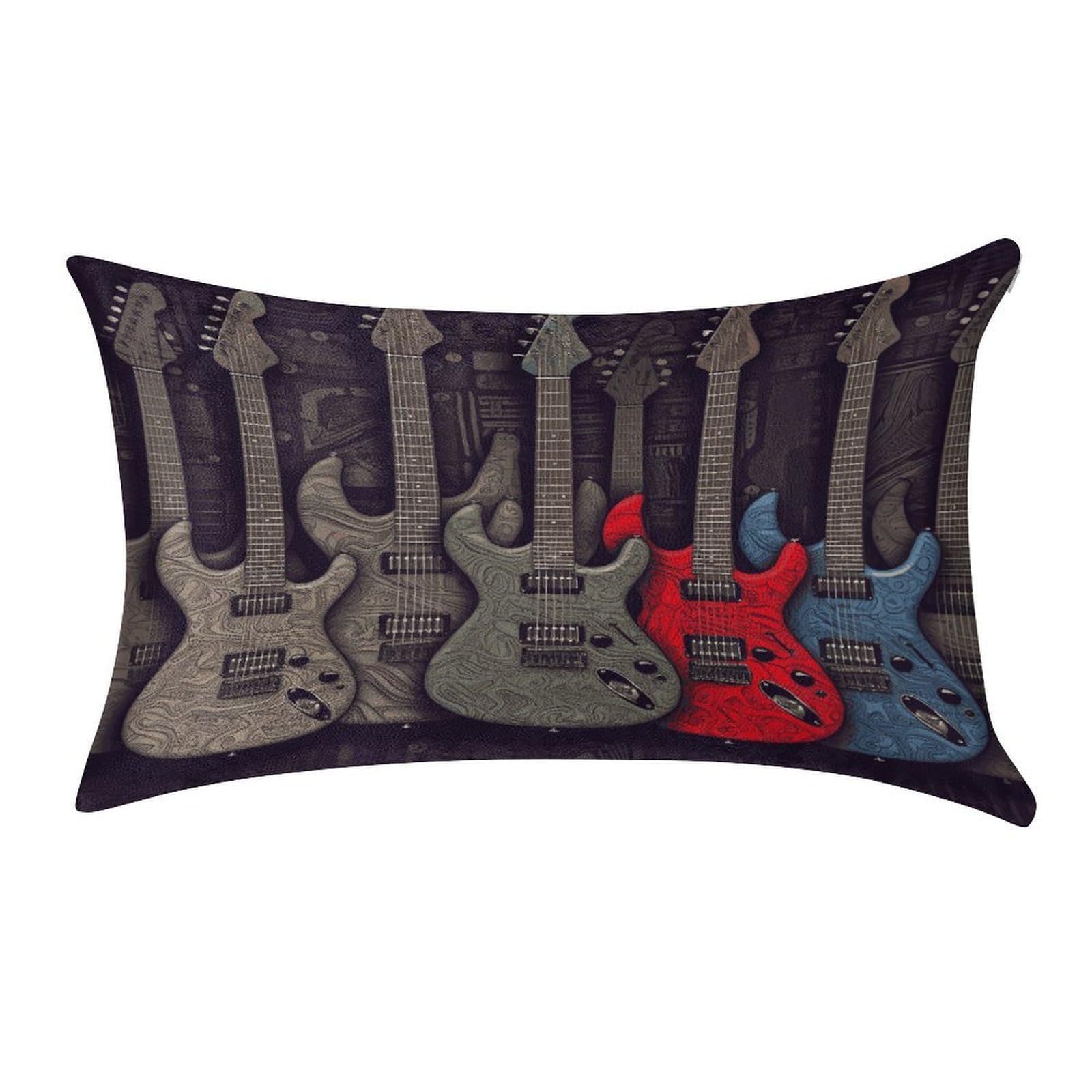 Btcowzrv Style Guitar Pattern Pillow Cover Pillow Case Pillowcase