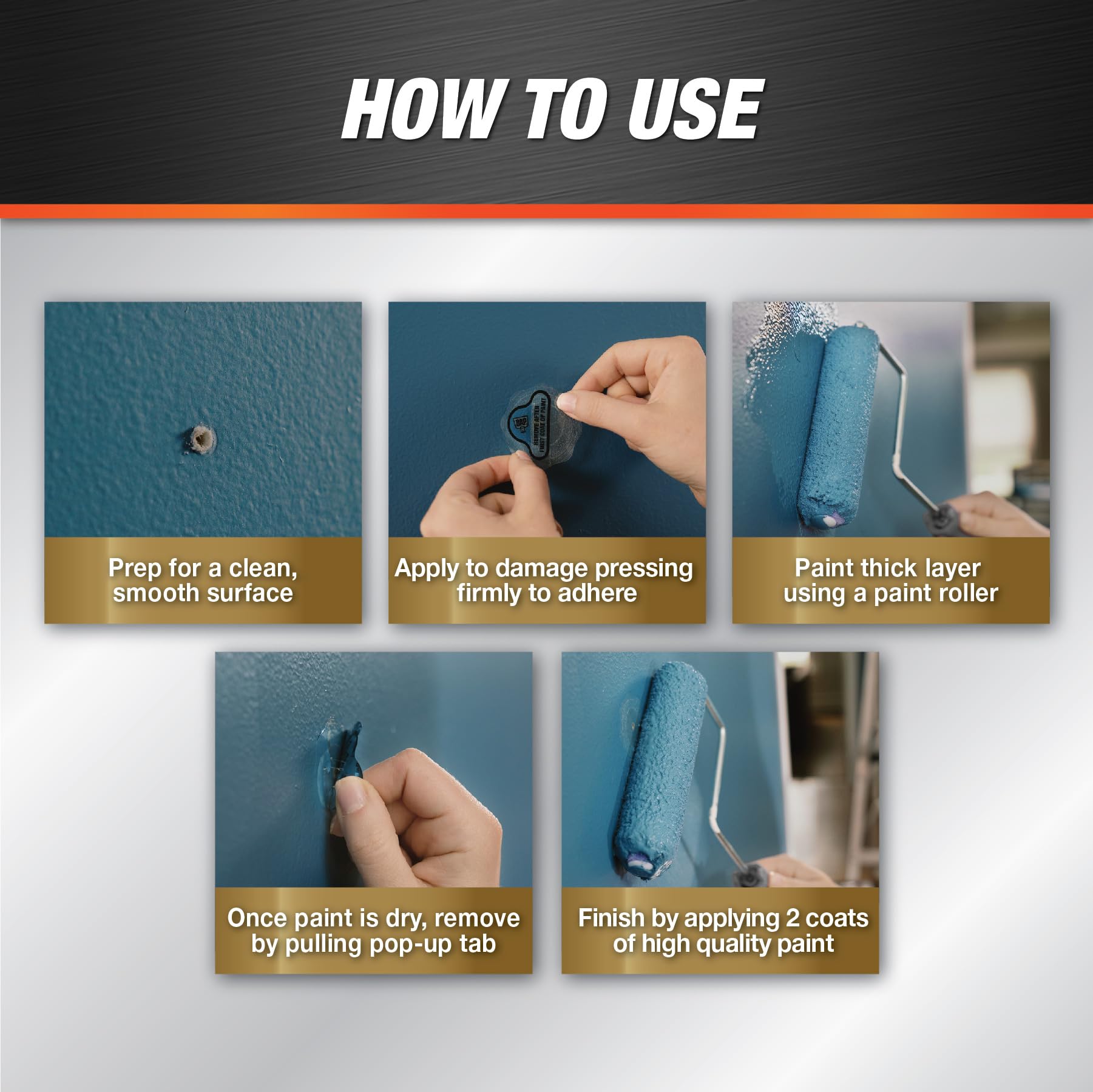DAP Eclipse Rapid Wall Repair Patch, 2 in, 4 Pack (7079809161) - 4