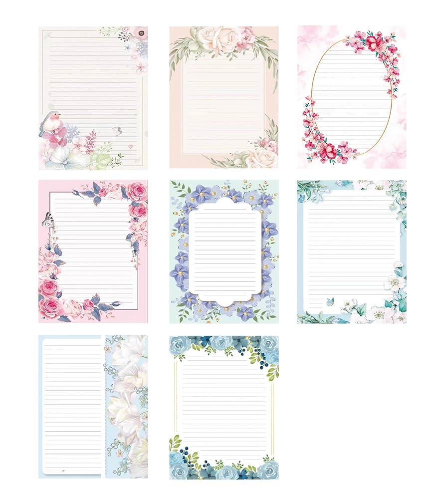 amazon-com-imagicoo-lined-writing-stationery-paper-beautiful-design-writing-letter-paper-set-a4-size-8-different-style-48-office-products for Free Printable Paper With Designs Amazon.com : IMagicoo Lined Writing Stationery Paper - Beautiful Design Writing Letter Paper Set, A4 Size, 8 Different Style (48) : Office Products for Free Printable Paper With Designs