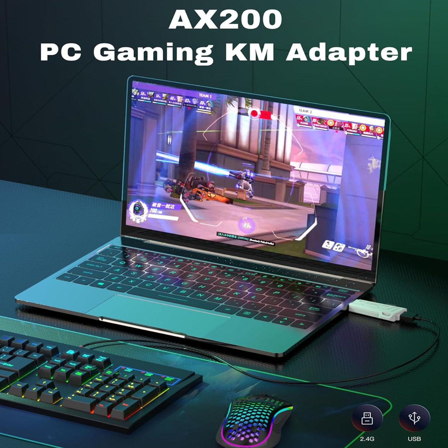 Aim Adapter Computer Snapklik.com : AX200 Computer Mouse And Gaming Keyboard Adapter For PC ...