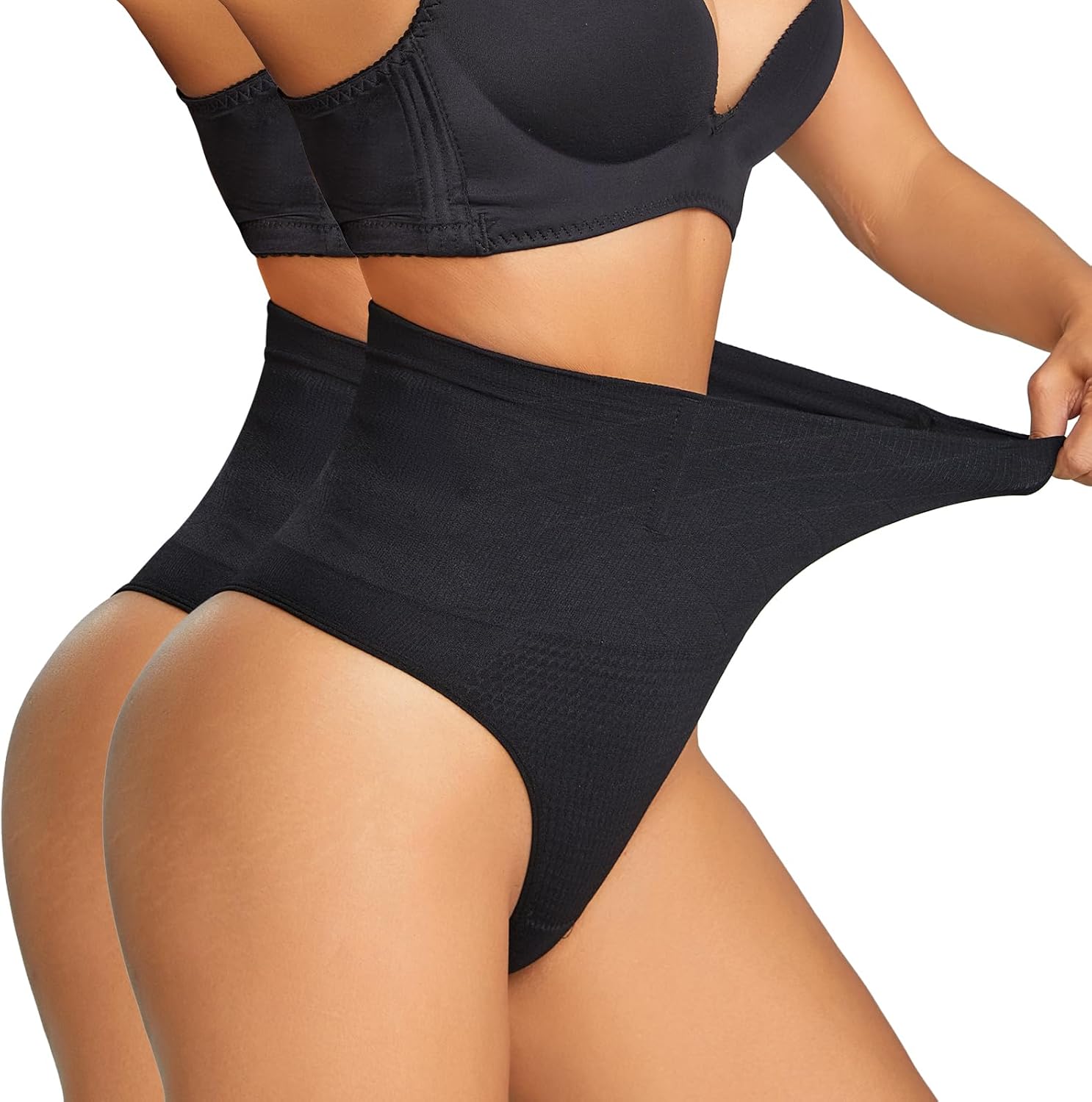Dulchany Thong Shapewear Tummy Control Underwear for Women Seamless Body Shaper Panties