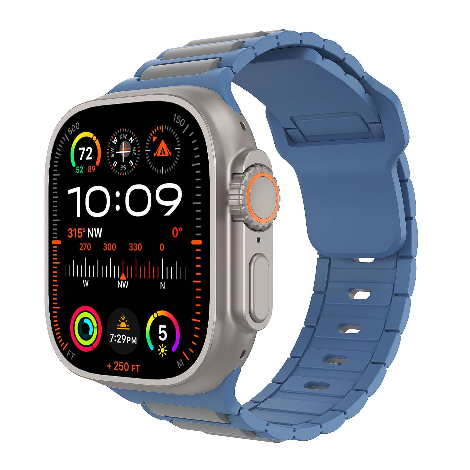 MoKo Sport Bands Compatible Apple Watch Ultra 2/Ultra Band,Apple Watch Bands for Men Women 49mm 46mm 45mm 44mm 42mm,Silico...