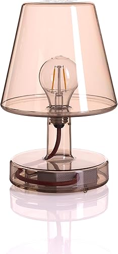 Fatboy Transloetje - Lámpara de mesa LED portátil recargable, color marrón