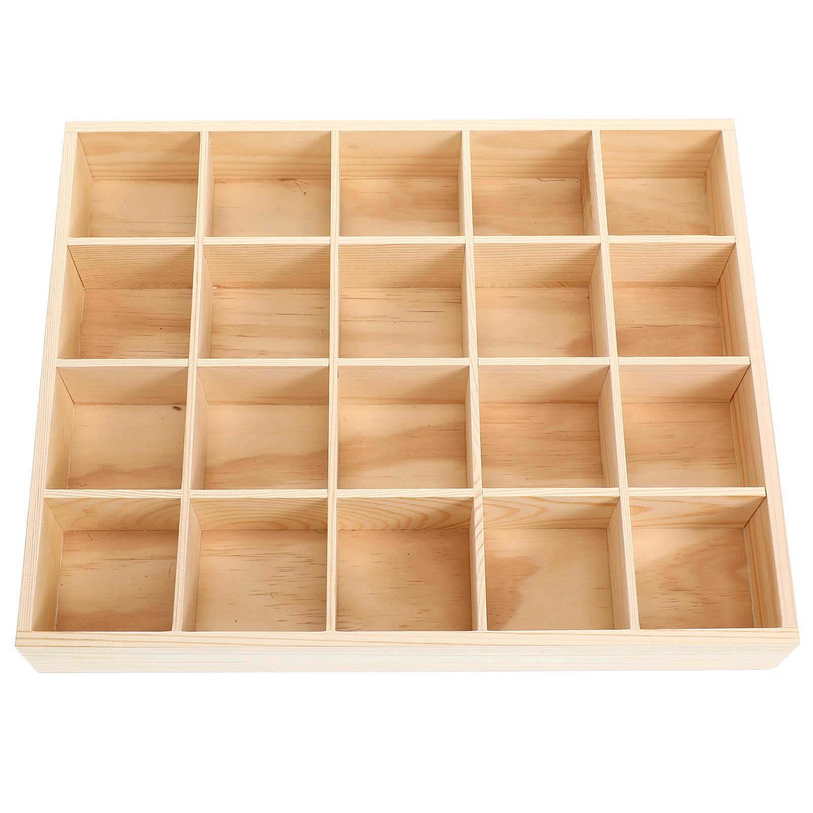 Organizer Cassetto Con Scomparti in Legno Naturale Contenitore Impilabile Per Calzini e Biancheria Intima Divisori Per Mutande Soluzione Salvaspazio Per Armadi