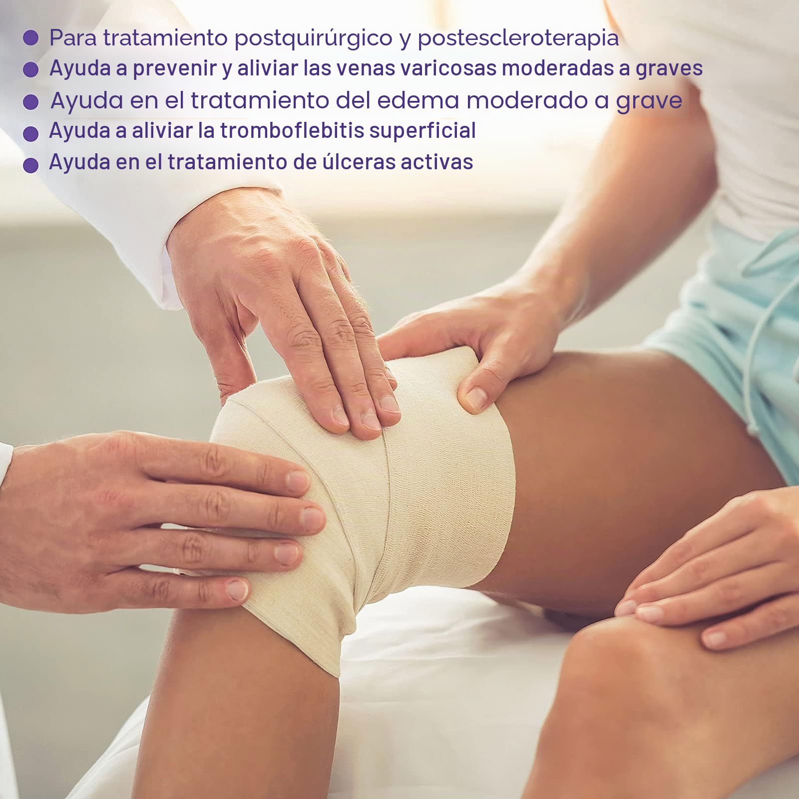 20-30 mmHg Medias de compresión médicas para hombre y mujer, clase II, con puntera cerrada, compresión graduada lipedema