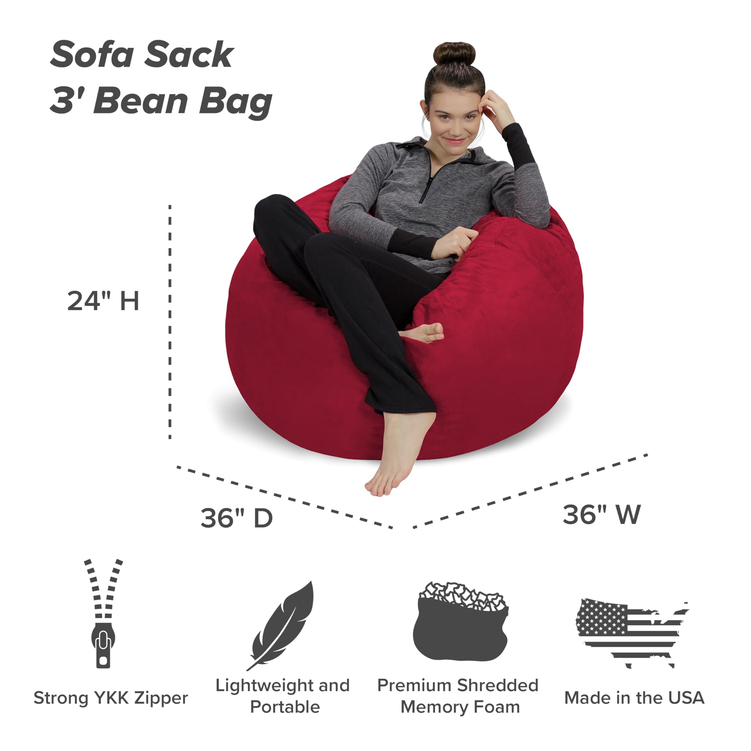 Amazon｜ソファサック(Sofa Sack) ウルトラソフト クッション