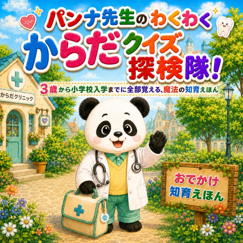 パンナ先生の わくわく からだクイズ探検隊！: 3歳から小学校入学までに全部覚える、魔法の知育えほん