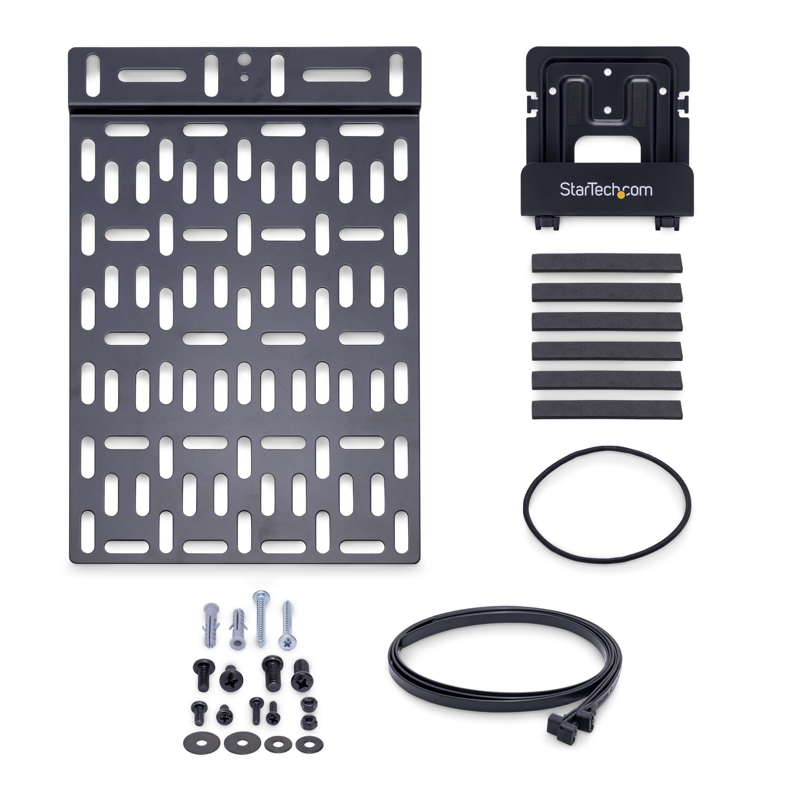 StarTech Soporte Universal TV - Reproductor Multimedia o Apple TV - 5kg | Ideal para modems, routers, conmutadores y extensores de video, Incluye bridas reutilizables