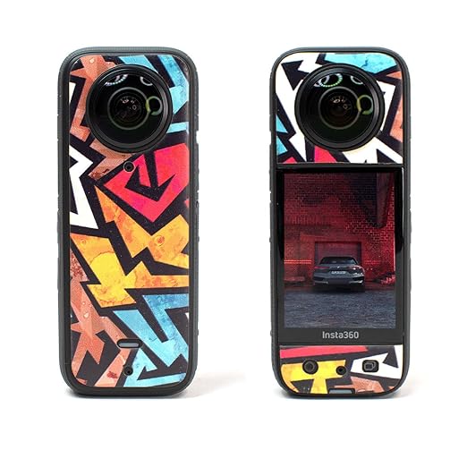 Action Pro Camera Waterproof Skin Compatible with Insta-360 x3 Action Camera(Multicolor Set 1)