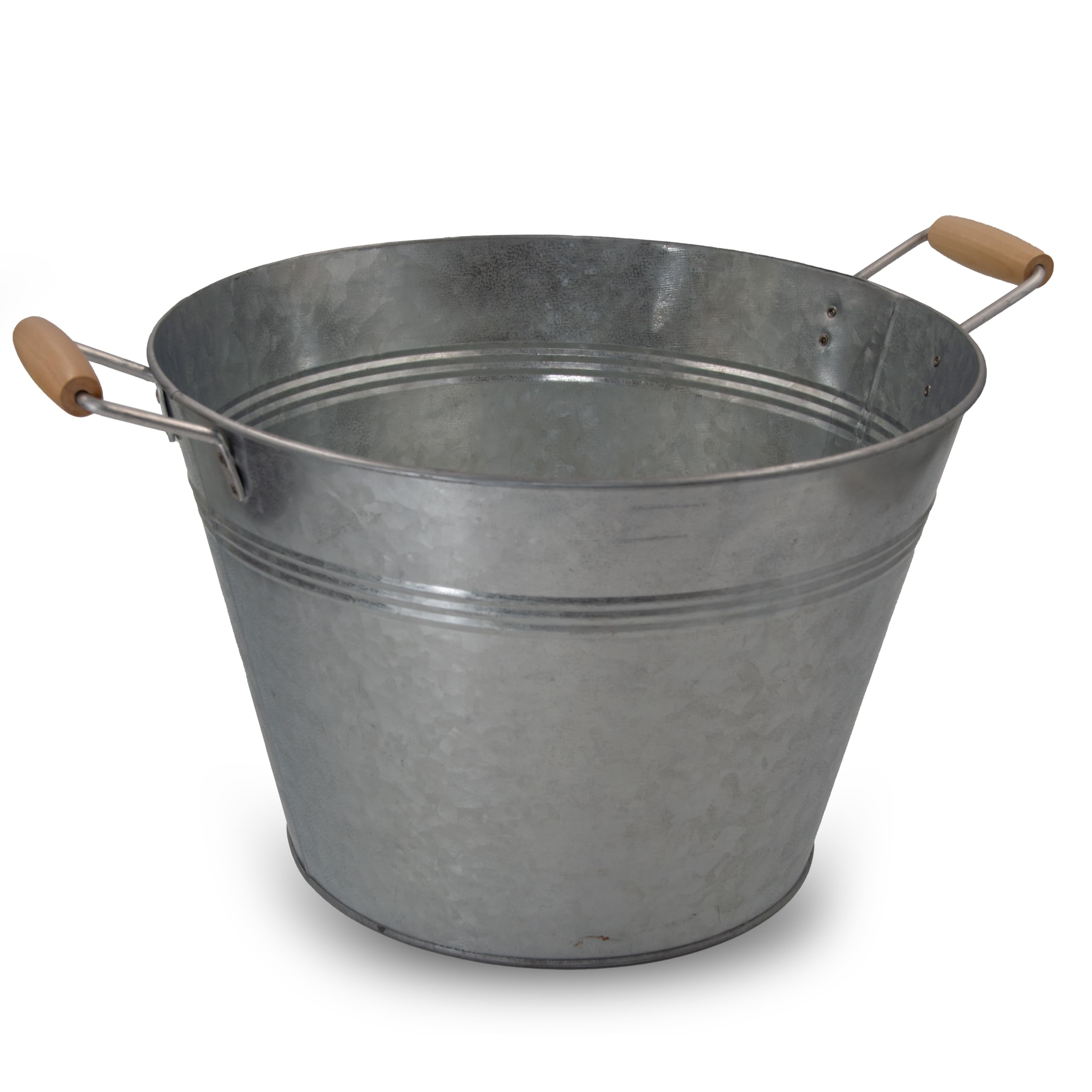 Baignoire galvanisée de style grand bol à planter pour décoration de jardin
