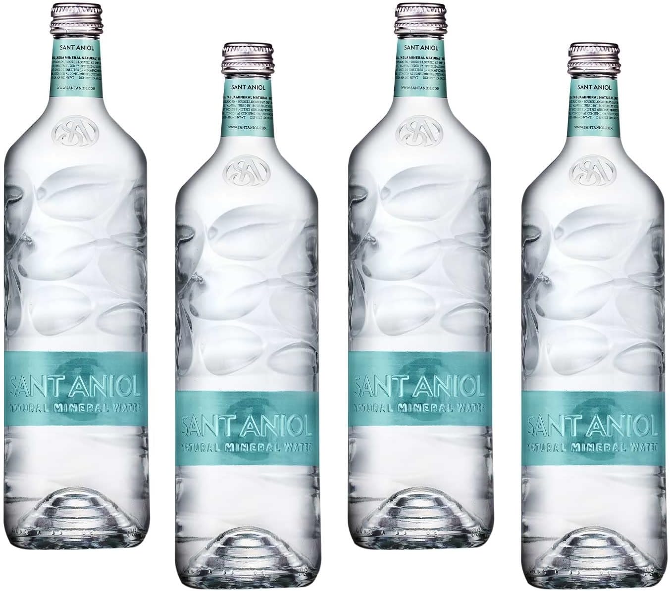 Sant Aniol Natural Mineral Water | Pack of 4 | 750ml Glass bottle | Volcanic Water | Sourced from Spain