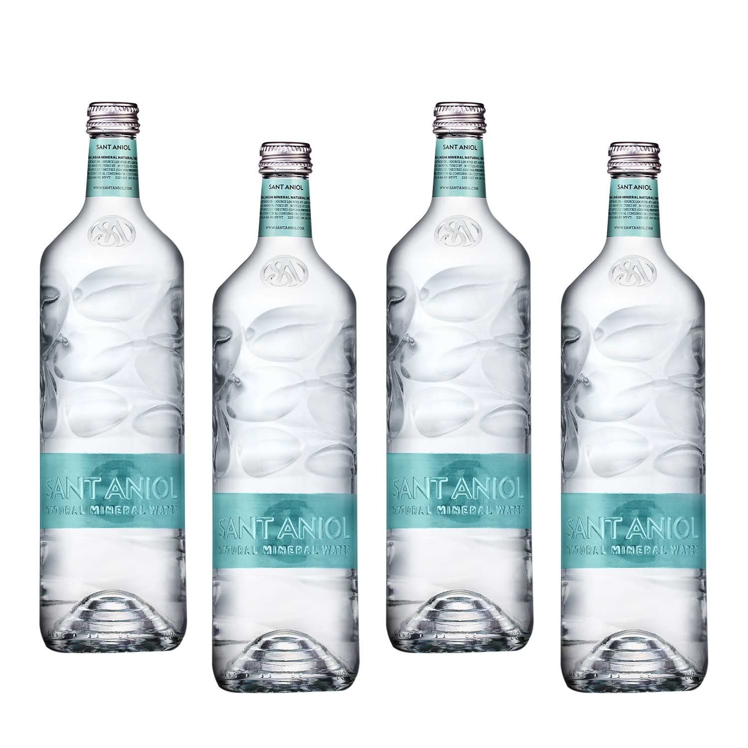 Sant Aniol Natural Mineral Water | Pack of 4 | 750ml Glass bottle | Volcanic Water | Sourced from Spain