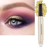 Vista 17 de Barra de sombra de ojos en crema 2 en 1, rojo rosa brillante, lápiz de sombra de ojos sutil, paleta de delineador, sombra de ojos hipoalergénica