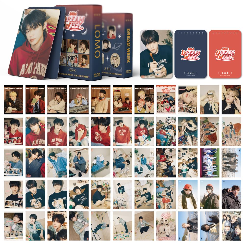 55Pcs Photo card set For TXT- 2024 Dream Week 5th Anniversary Lomo