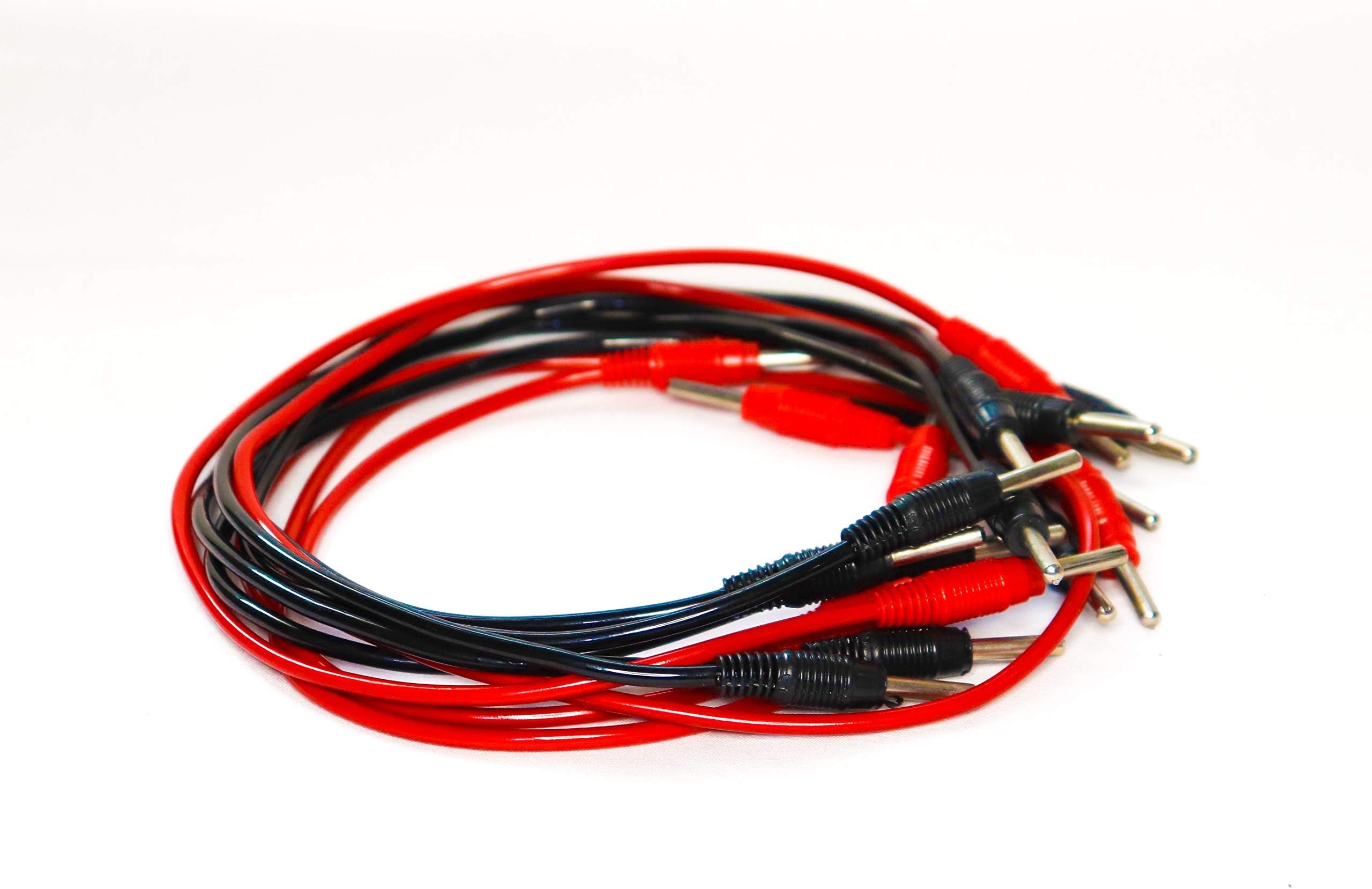 Labworld Banana Cable Connecting Wire Leads Pack of 6 for Circuits in Lab Equipment Electrical and Electronic Devices