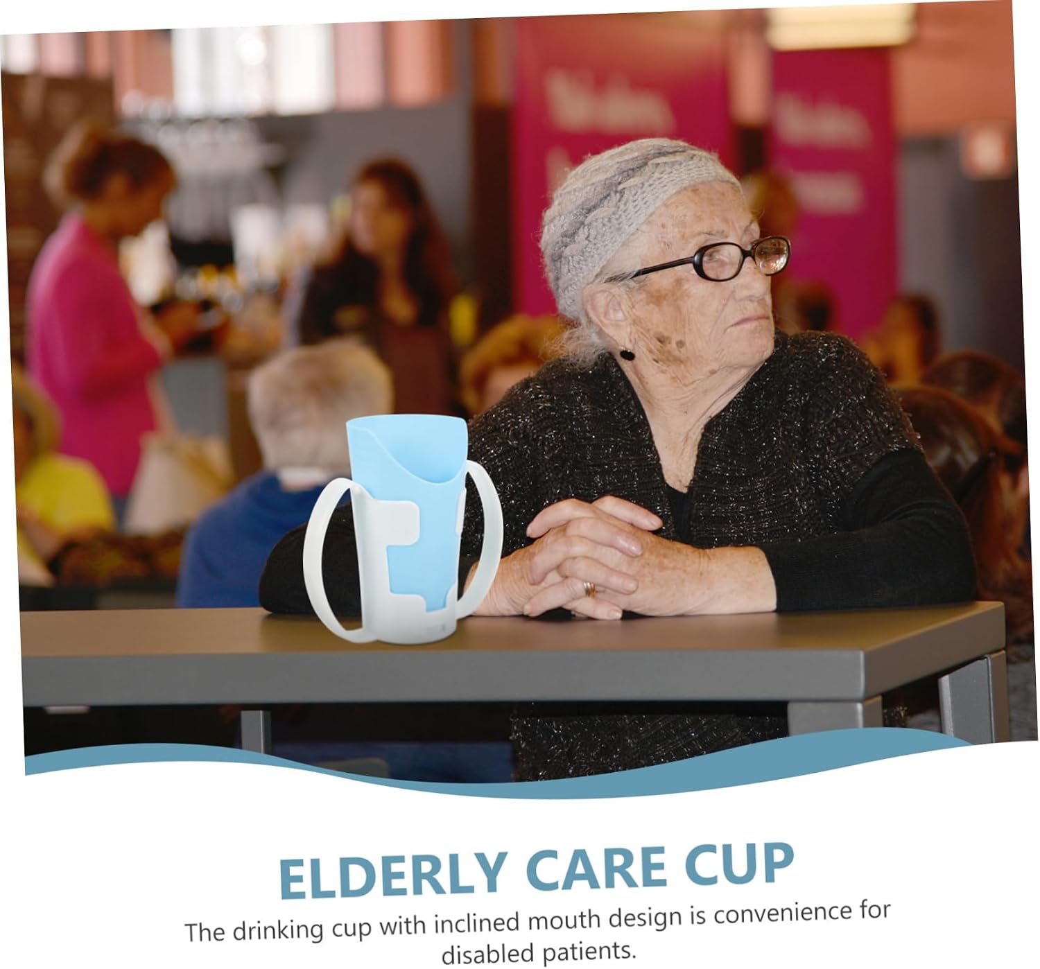 Didiseaon Convalescent Feeding Cup for Bedridden Patients Inclined Mouth Design for Easy Drinking Durable and Convenient Elderly Water Cup for Feeding and Hydration Needs