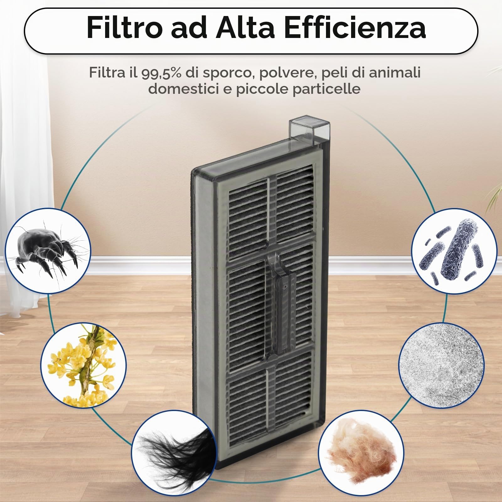 (20 pezzi) Z60 Ultra Roller Complete parti di ricambio per MOVA Z60 Ultra Roller Complete / Z60 Ultra Roller Standalone, 2 spazzole rotelle, 2 mop, 4 filtri HEPA, 6 sacchetti per la polvere, 6