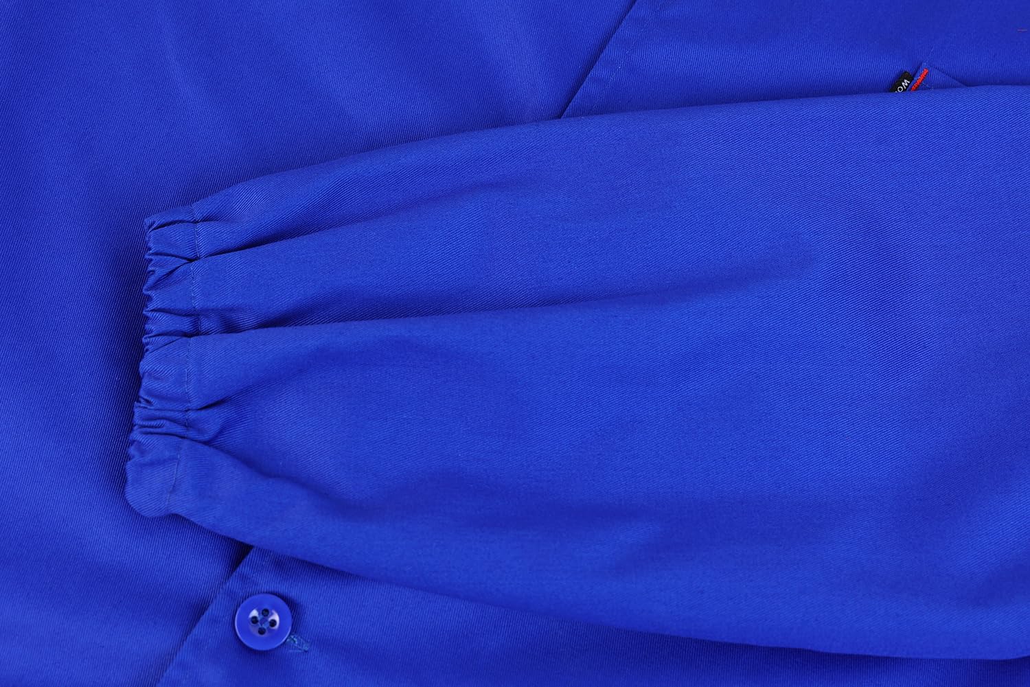Homme Blouse de Travail Manches Longues Veste de Travail Bleu de Travail Industrie à Boutons Blouse d'Atelier Blouse de Laboratoire