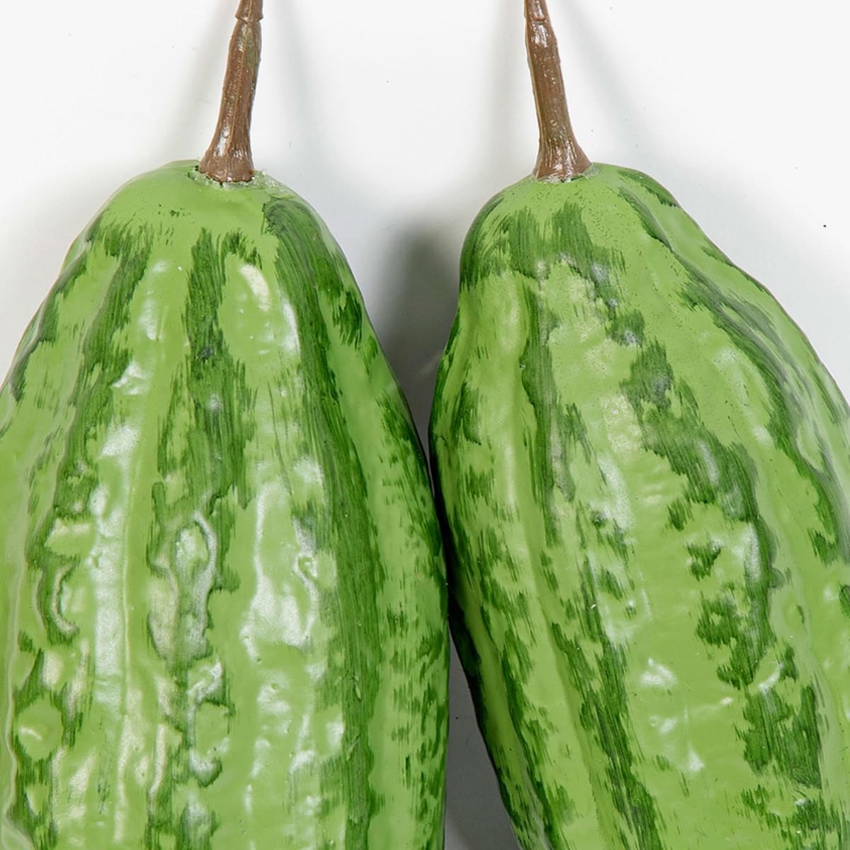 artplants.de Fruto de Cacao Artificial AGAPITO, 12 Piezas, Verde-Amarillo-Morado, 18-20cm - Grano de Cacao Decorativo