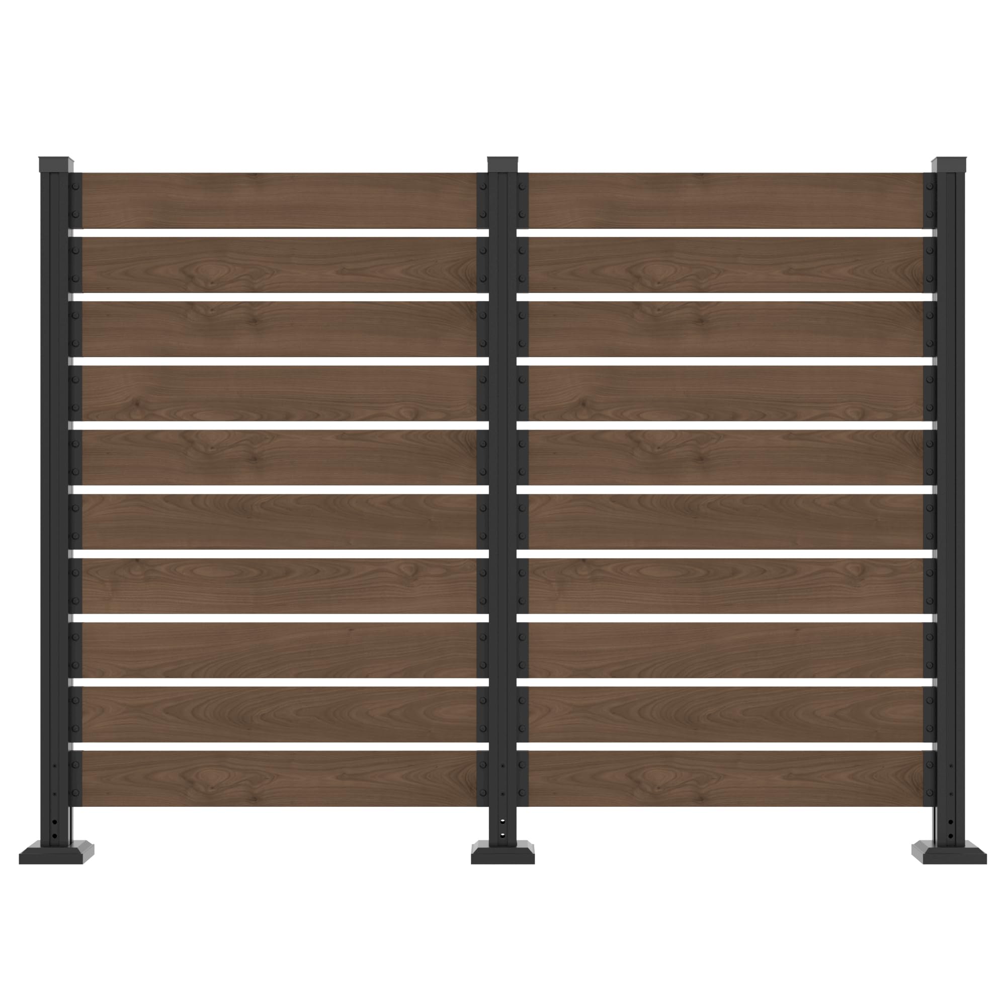 RNSOLKG 60''H x 78''W Outdoor No Dig Cedar Wood Fence Privacy Screen