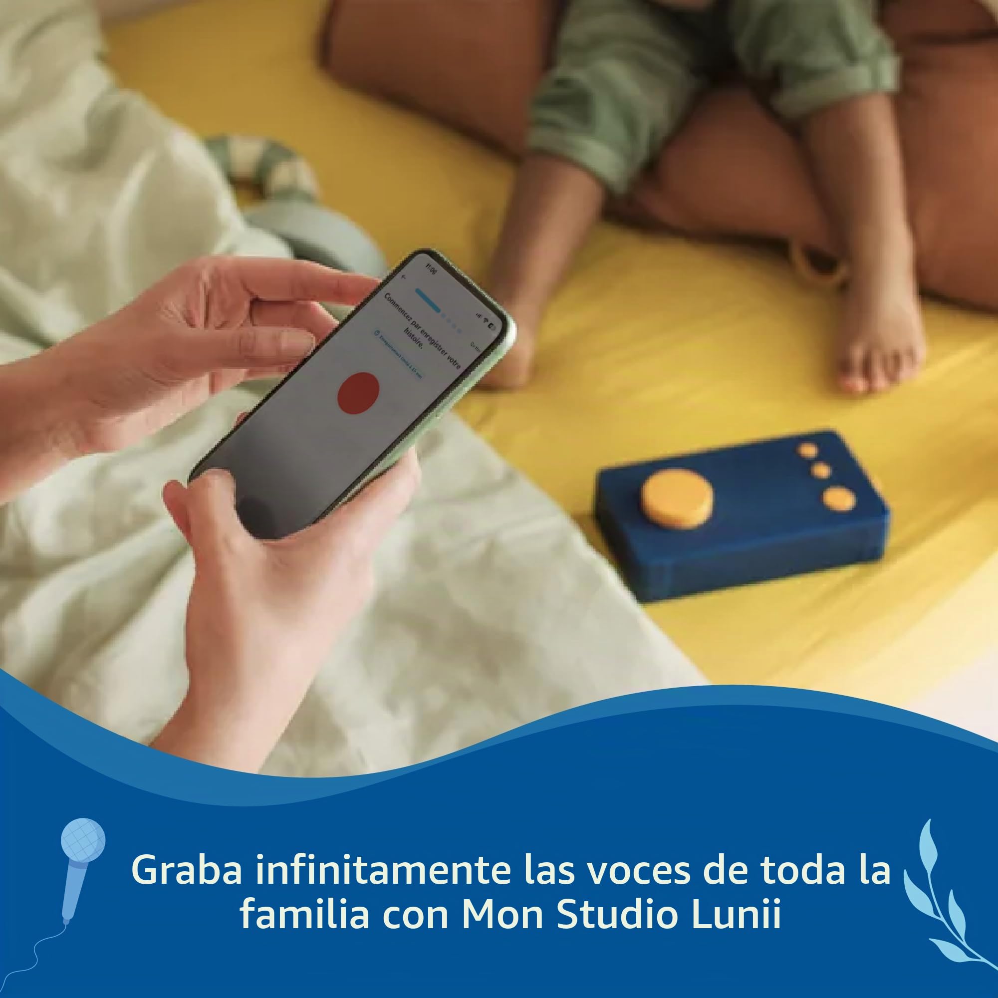 Lunii – Ma Fábrique à Historias Edición Limitada Ocean + 1:41 de Historias para Composer Incluidas para descargar, Caja de Historias interactiva para niños de 3 a 8 años – Cuentadora Fabricada en