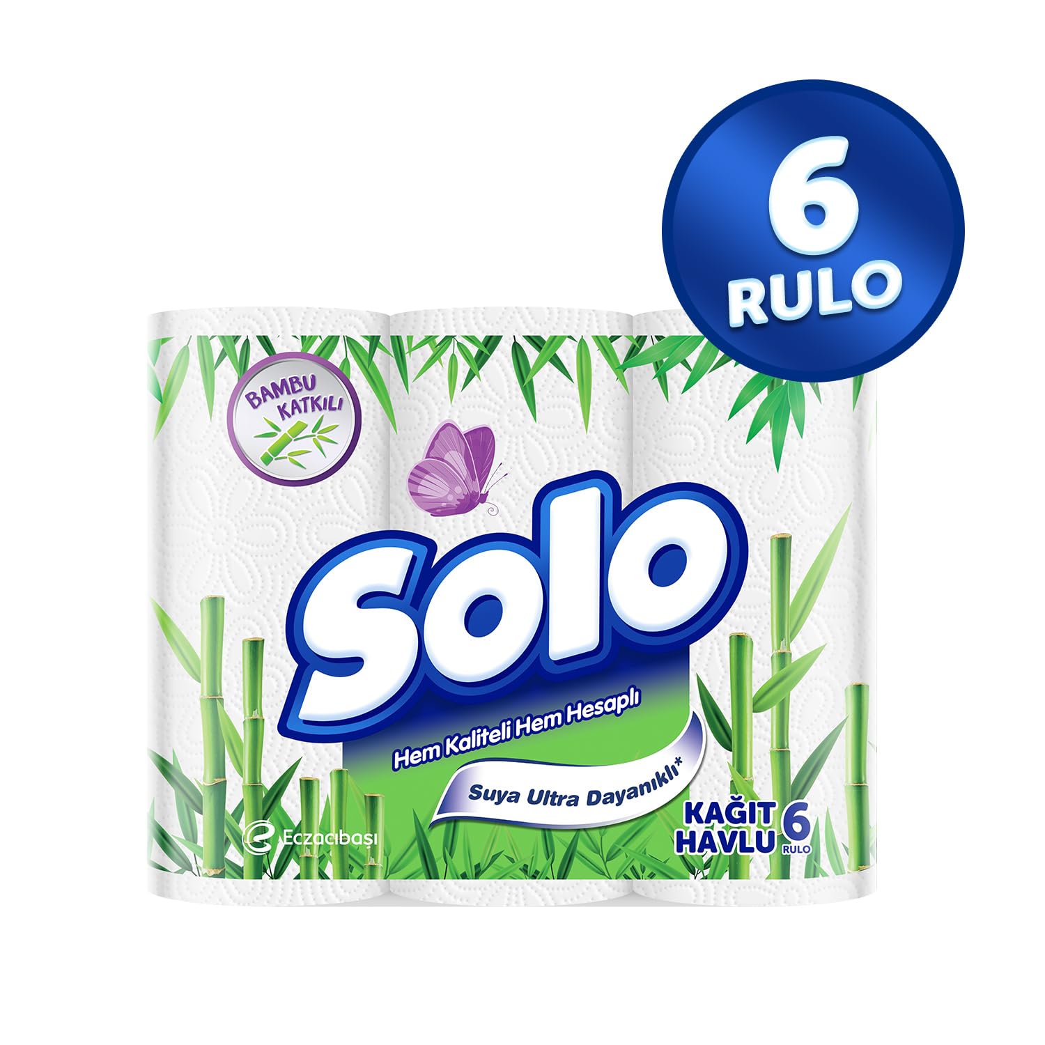 SOLO Bambu Kağıt Havlu 6'lı (2 paketi)