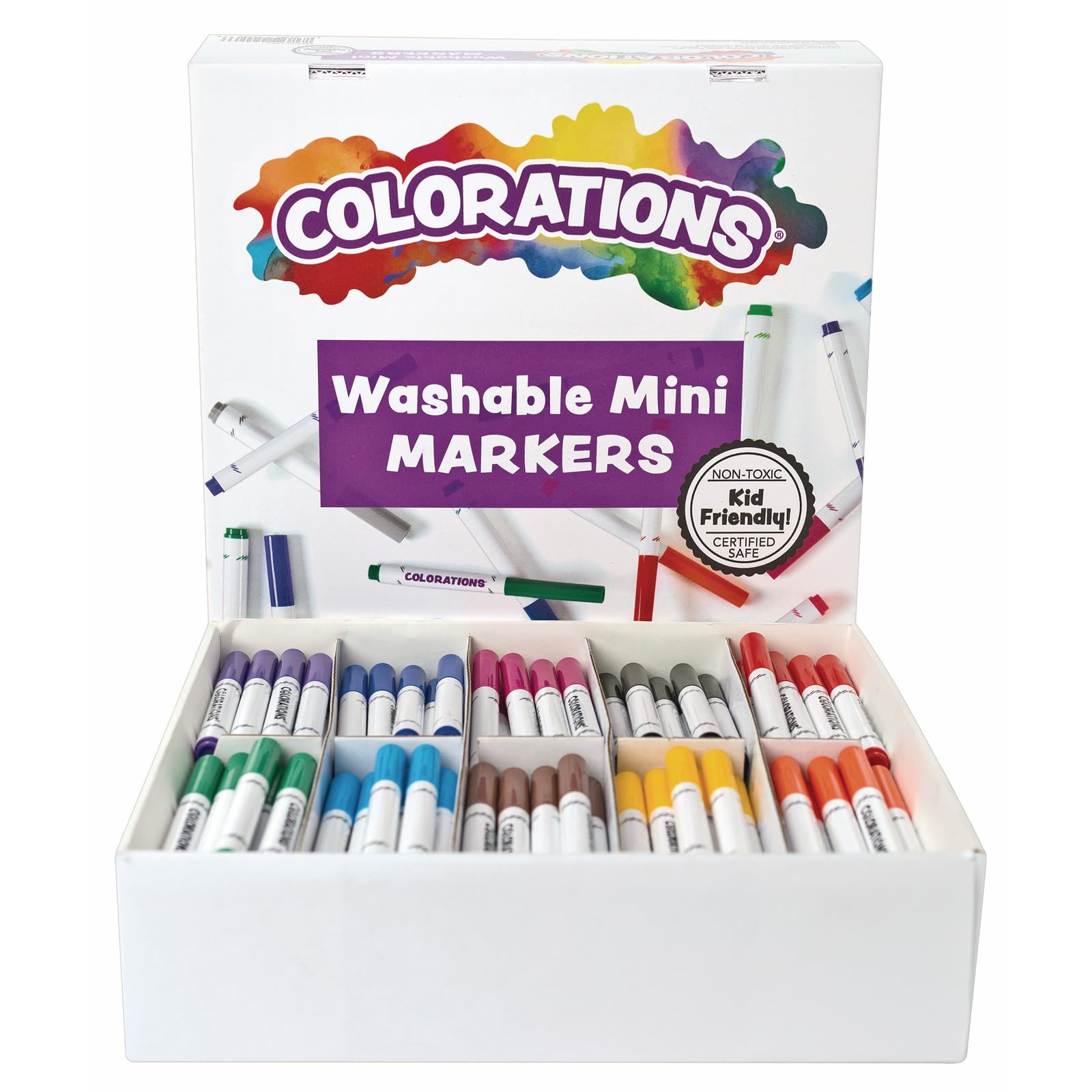 Colorations ColorationsÃ‚® Washable Mini Markers - Set of 200 (Item # MINIMARK) by