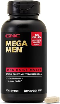 GNC Mega Men One Daily for Men, 60 Caplets