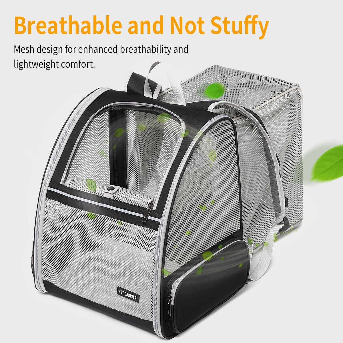 The Ultimate Cat & Dog Backpack Carrier: Stylish, Expandable, and Travel-Ready!