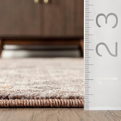 Miniatura 6 de nuLOOM Kelsee - Alfombra vintage tradicional con flecos, 5 x 8, óxido