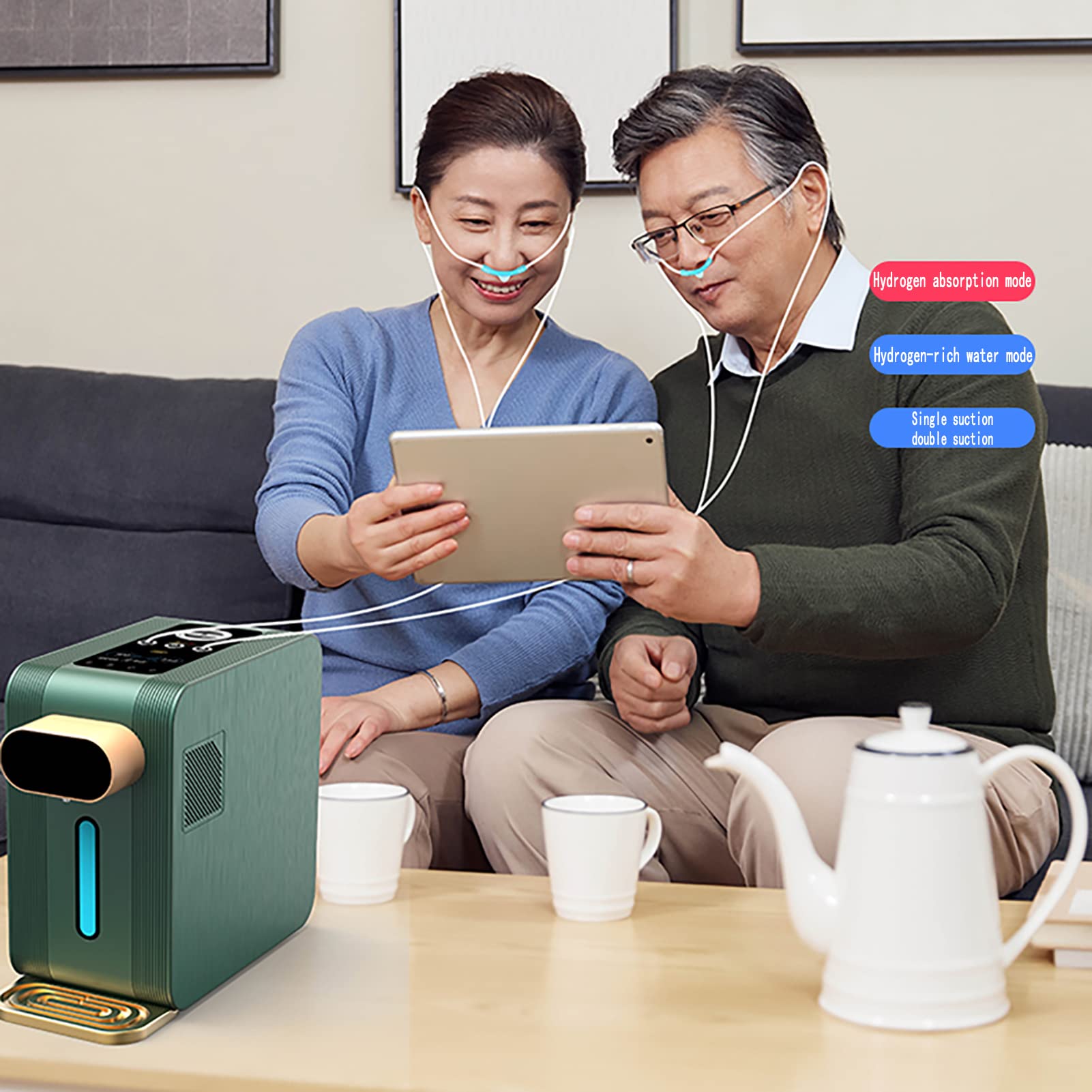 Amazon.co.jp: 水素吸入器、純度99.99%のH2吸入器、水素水生成器、水素