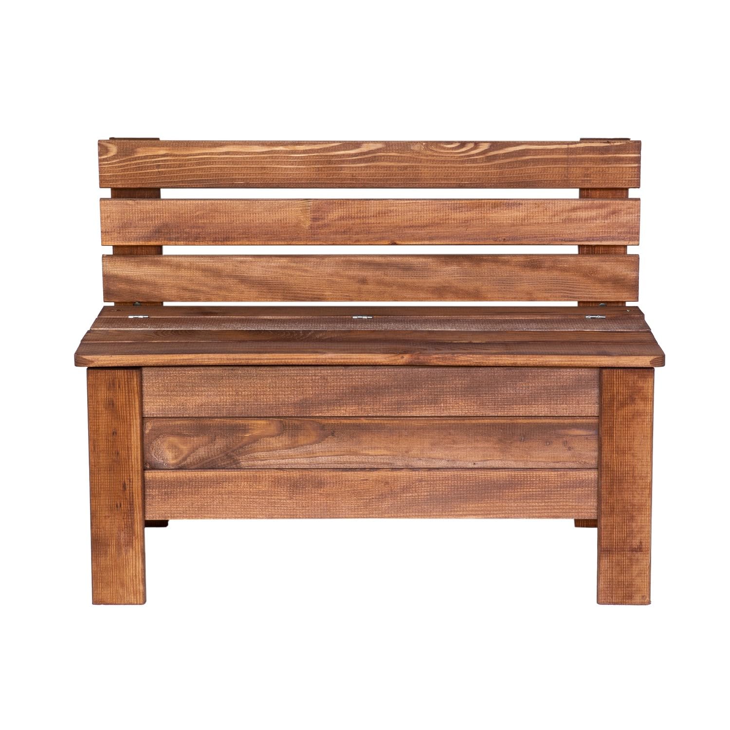 Gartenbox 71x54x29 cm Braun Kiefernholz Massiv Auflagenbox Kissenbox Gartentruhe Holztruhe Aufbewahrungsbox Truhe Kiste Gartenmöbel 111 l