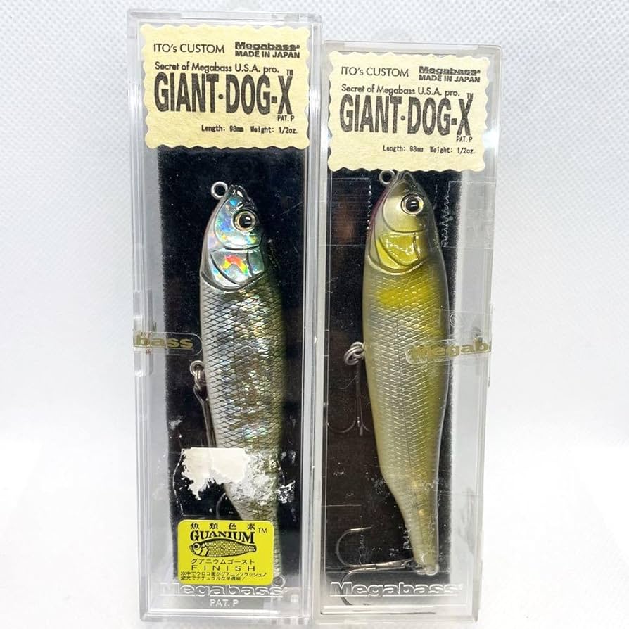 Amazon.co.jp: ケース入り①メガバス GIANT DOG-X 2個セット ITO